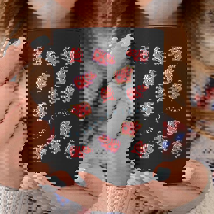 赤べこべこべこ 赤べこ 疫病退散 福島 会津 郷土玩具 民芸品 縁起物 可愛い カラフル メンズ レディース キッズ コーヒーマグ 面白い贈り物