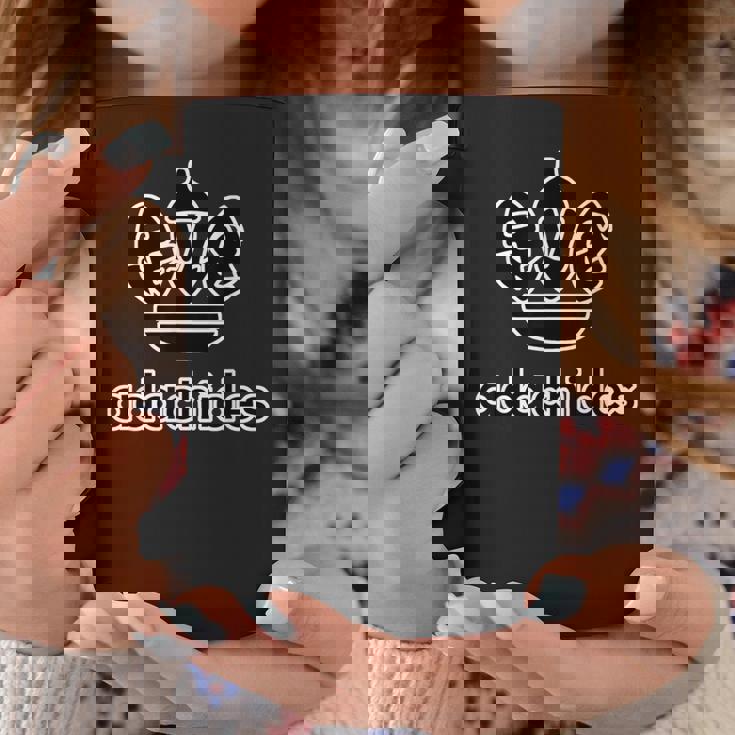 足立です Adachides《23区》足立区 パロディ ブランド【ロゴ ブラック 黒】ジモティ 地元愛 面白 コーヒーマグ 面白い贈り物