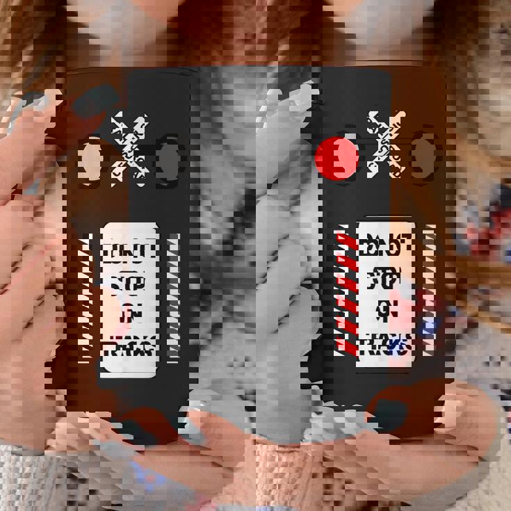 踏切サイン ハロウィン コスチューム 鉄道 電車 コーヒーマグ 面白い贈り物