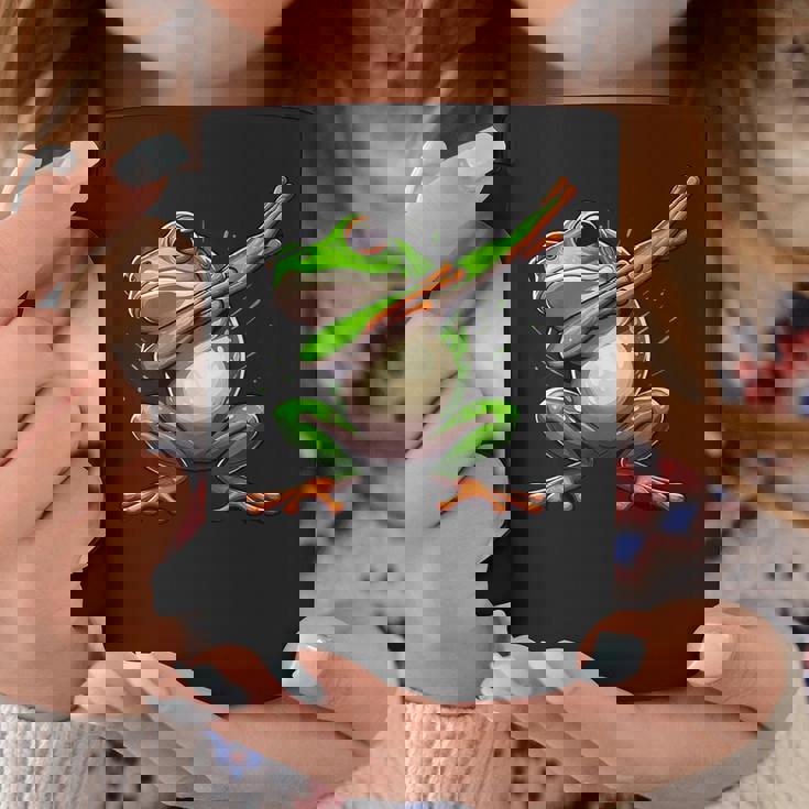 軽くたたくカエルの面白い動物のダンスギフト 男の子と女の子向け コーヒーマグ 面白い贈り物