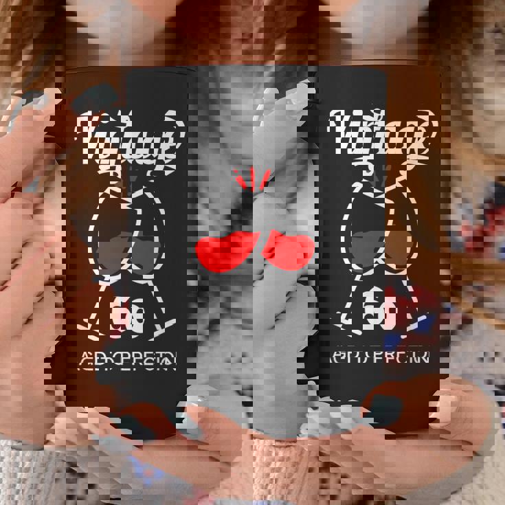 還暦祝い ワイン好き 酒好き 父 母 男性 女性 60歳お祝いintage Aged To Perfection コーヒーマグ 面白い贈り物