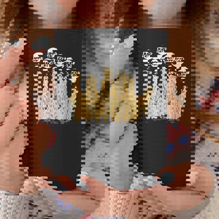 野生動物のミーアキャットアルコールビール コーヒーマグ 面白い贈り物