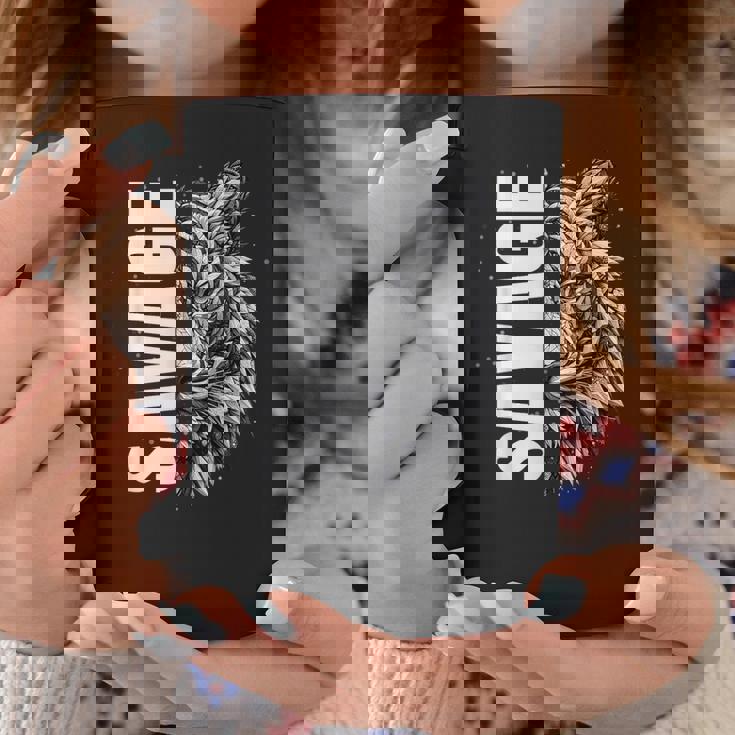 野蛮な虎 野生動物 遊び心のあるグラフィックプリント コーヒーマグ 面白い贈り物