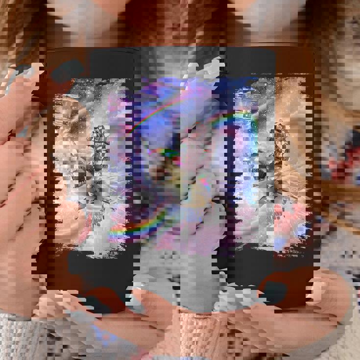 銀河 宇宙飛行士 猫 乗馬 虹 シャーク コーヒーマグ 面白い贈り物