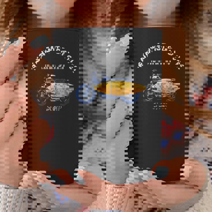 鎌倉 ジャパン おしゃれ クール サーフィン バイク オートバイ サーファー サーフボード コーヒーマグ 面白い贈り物