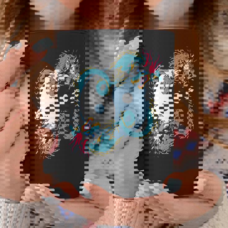 陰陽太極拳ドラゴンデザイン 瞑想用 太極拳 コーヒーマグ 面白い贈り物