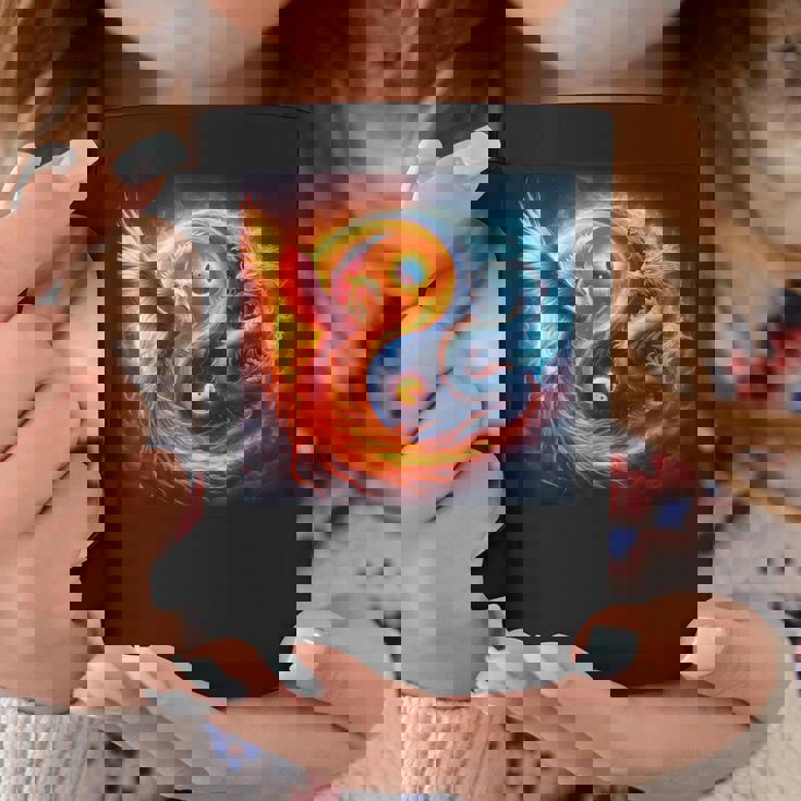 陰陽鳳凰と日本龍 コーヒーマグ 面白い贈り物