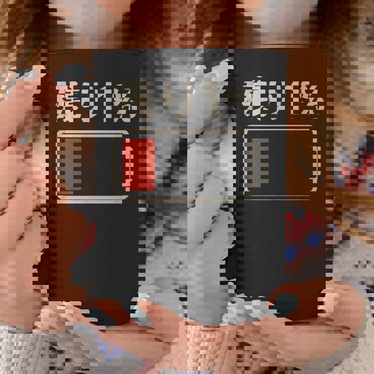 電池【残り1】バッテリー 電池切れ おもしろ 面白い ギャグ ネタ ウケ狙い 笑える ユーモア お笑い 個性的な コーヒーマグ 面白い贈り物