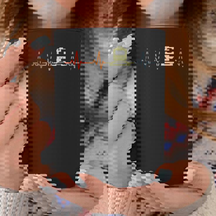 電車 Ecg ハートライン 鉄道ファン コーヒーマグ 面白い贈り物