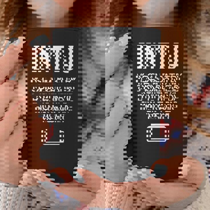 面白い Intj ソーシャルバッテリー 内向的 直感的 パーソナリティ コーヒーマグ 面白い贈り物