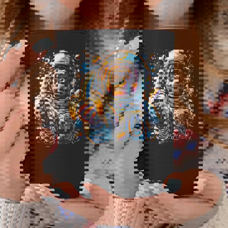 面白い サイケデリック 猿 宇宙飛行士 グラフィック メンズ コーヒーマグ 面白い贈り物