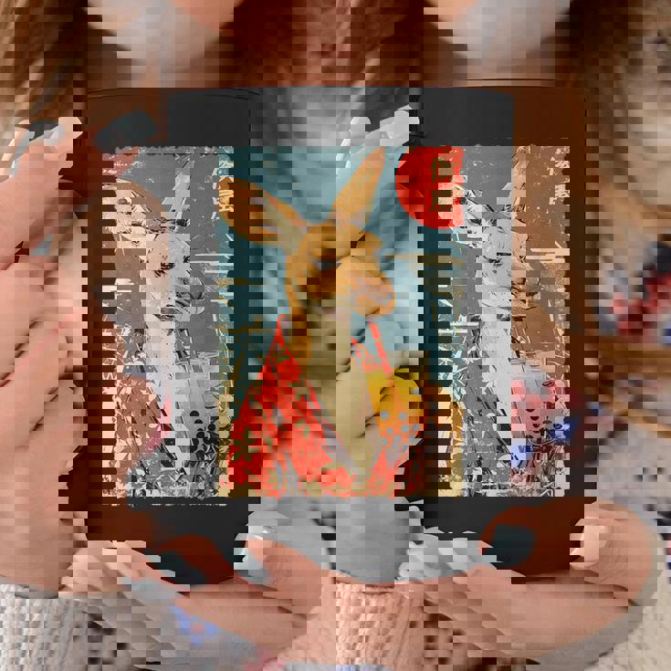 面白い バブル ボバ ティー かわいい 日本人 かわいい アニメ カンガルー。 コーヒーマグ 面白い贈り物