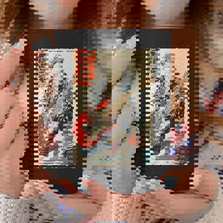 面白い 漫画 アニメ 日本美術 カワウソ ギターを弾く ロック コーヒーマグ 面白い贈り物