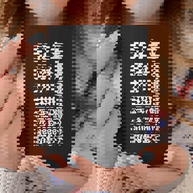 面白い52歳の誕生日の古いメーター 面白い52歳のギフト 女性 男性 面白い電卓 52歳の誕生日のギフト コーヒーマグ 面白い贈り物