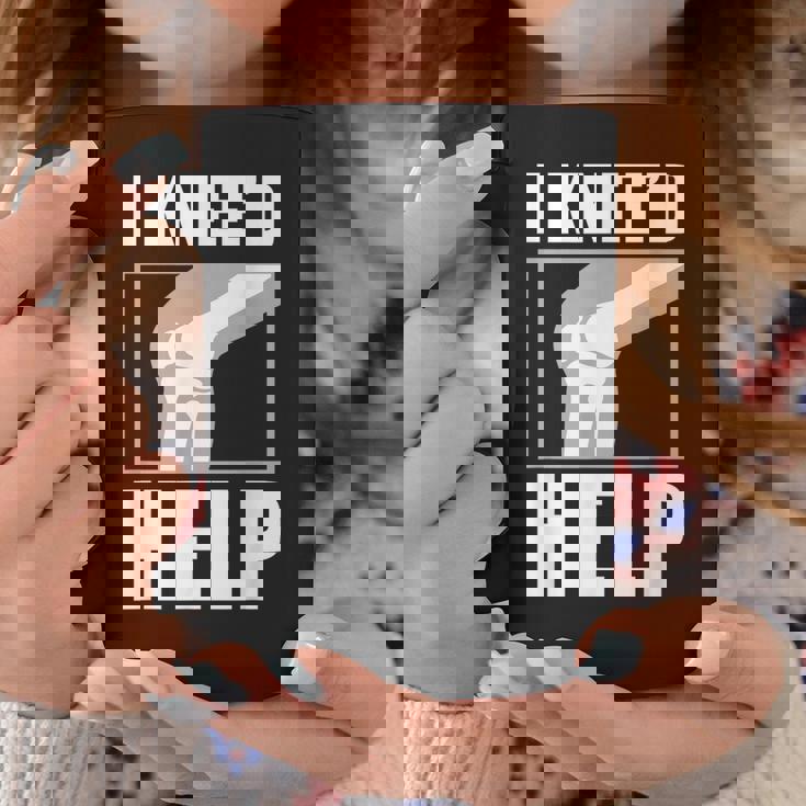 面白いacl膝手術 I Kneed Help 膝半月板ギフト コーヒーマグ 面白い贈り物