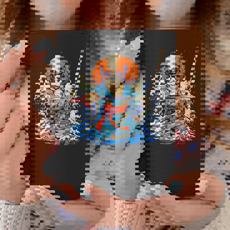 面白いtシャツ キャバリア 浮世絵 イヌ わんこ メンズ 犬好き グッズ おもしろ 面白い 服 ネタ わんこ コーヒーマグ 面白い贈り物