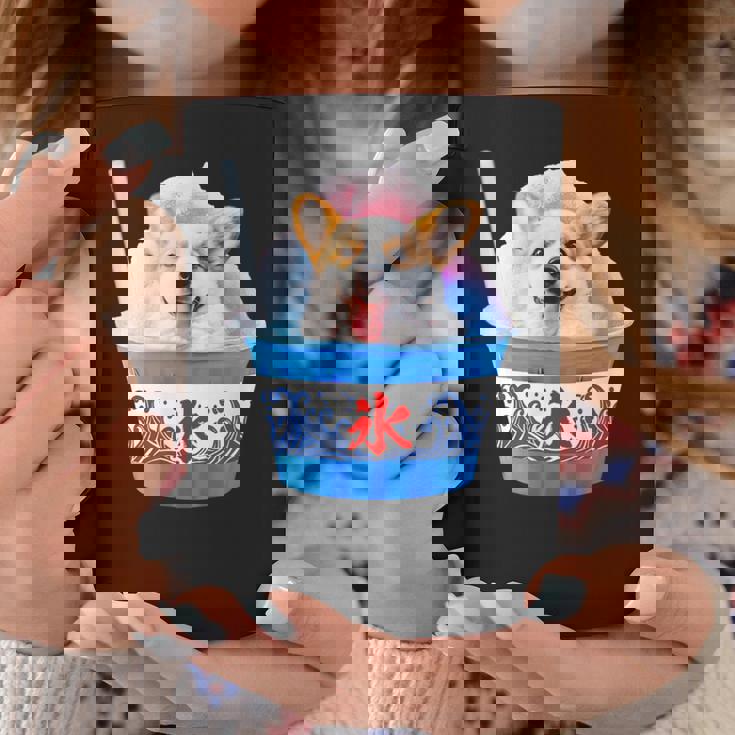 面白いtシャツ コーギー かき氷 イヌ メンズ 犬好き グッズ かわいい おもしろ 面白い 服 ネタ 夏 コーヒーマグ 面白い贈り物