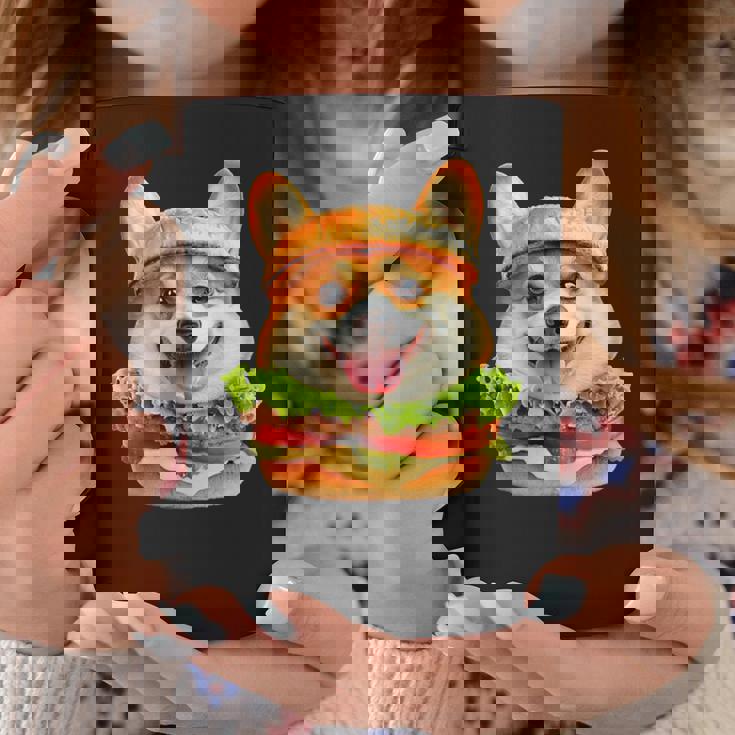 面白いtシャツ コーギー 犬 ハンバーガー メンズ 犬好き グッズ かわいい おもしろ 面白い 服 ネタ コーヒーマグ 面白い贈り物