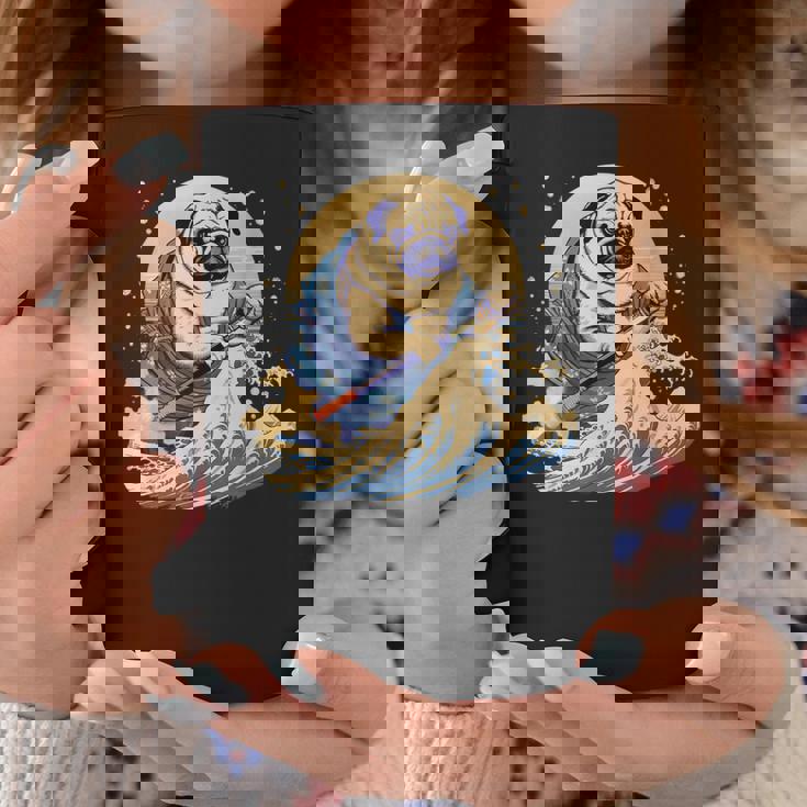 面白いtシャツ パグ 浮世絵 イヌ わんこ メンズ 犬好き グッズ おもしろ 面白い 服 ネタ わんこ コーヒーマグ 面白い贈り物