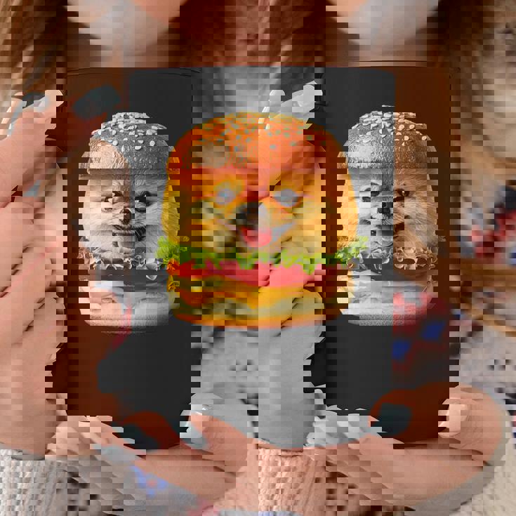 面白いtシャツ ポメラニアン 犬 ハンバーガー メンズ 犬好き グッズ かわいい おもしろ 面白い 服 ネタ コーヒーマグ 面白い贈り物