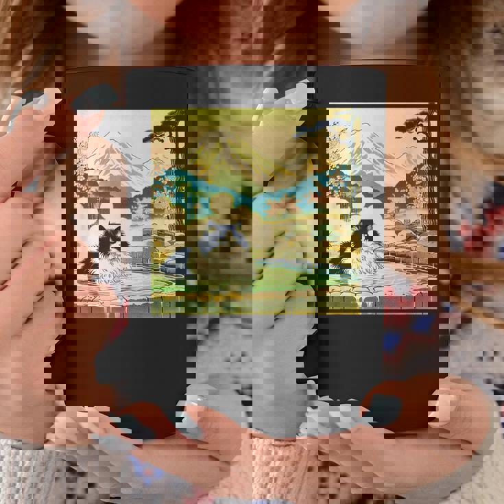 面白いtシャツ 猫 ネコ 温泉 メンズ 猫好き グッズ おもしろ 面白い 服 ネタ 猫の下僕 浮世絵 コーヒーマグ 面白い贈り物