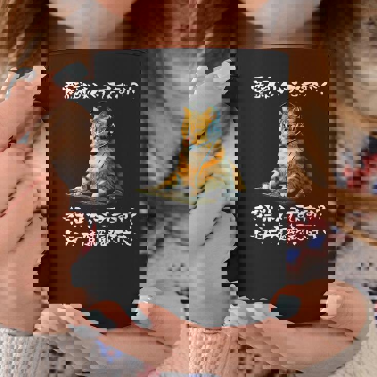 面白いtシャツ 猫 ネコ メンズ 猫好き グッズ おもしろ 面白い 服 ネタ 猫の下僕 ヘルプデスク コーヒーマグ 面白い贈り物