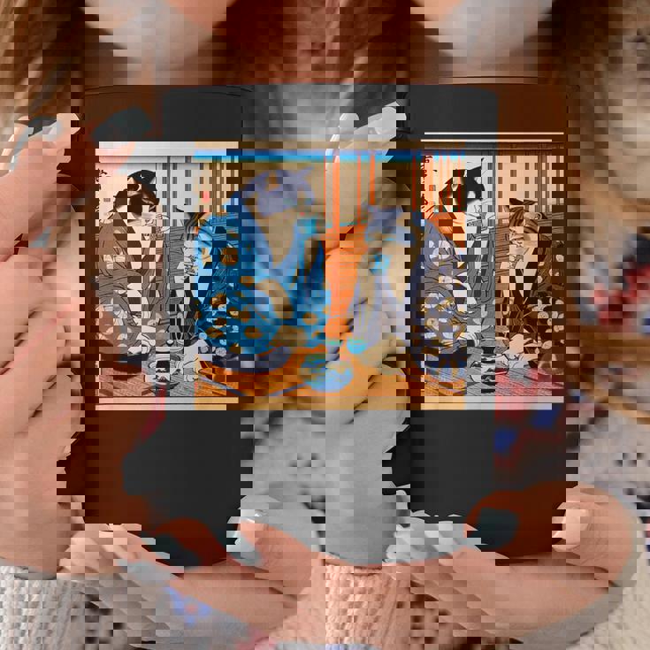 面白いtシャツ 猫 ネコ 酒 メンズ 猫好き グッズ おもしろ 面白い 服 ネタ にゃんこ 猫の下僕 浮世絵 コーヒーマグ 面白い贈り物