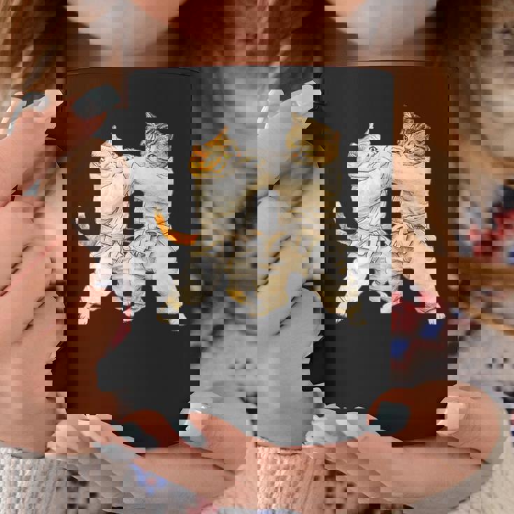 面白いtシャツ 猫 柔道 ネコ メンズ 猫好き グッズ おもしろ 面白い 服 ネタ にゃんこ 猫の下僕 柔術 コーヒーマグ 面白い贈り物