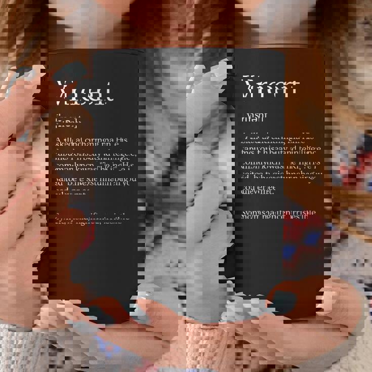 メンズ 面白いvincentの名前の意味 -Incent パーソナライズされた名前 コーヒーマグ 面白い贈り物