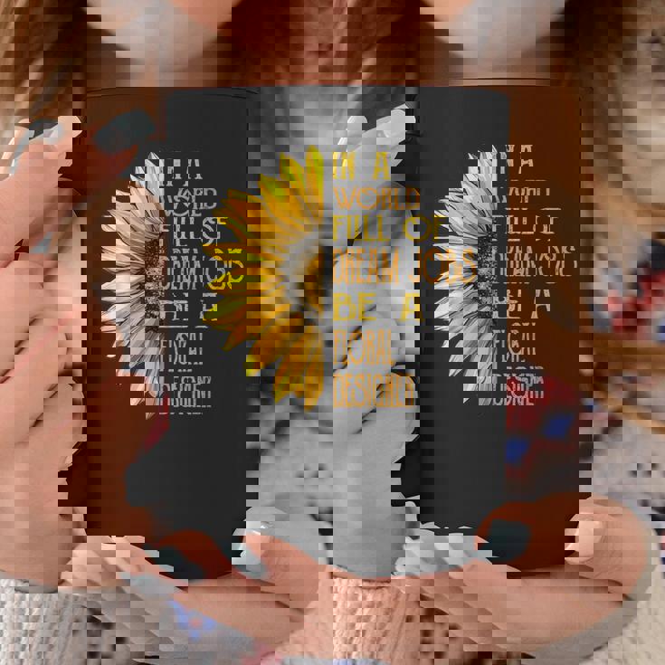 面白いひまわり柄シャツ 花柄デザイナーシャツ コーヒーマグ 面白い贈り物