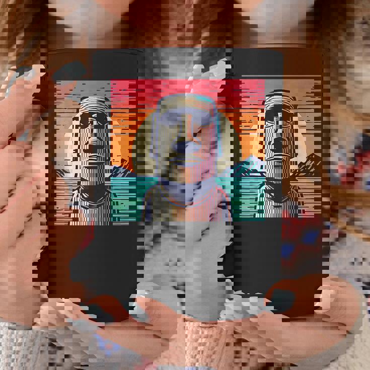 面白いイースター島像 レトロなモアイヘッドラパヌイv3 コーヒーマグ 面白い贈り物