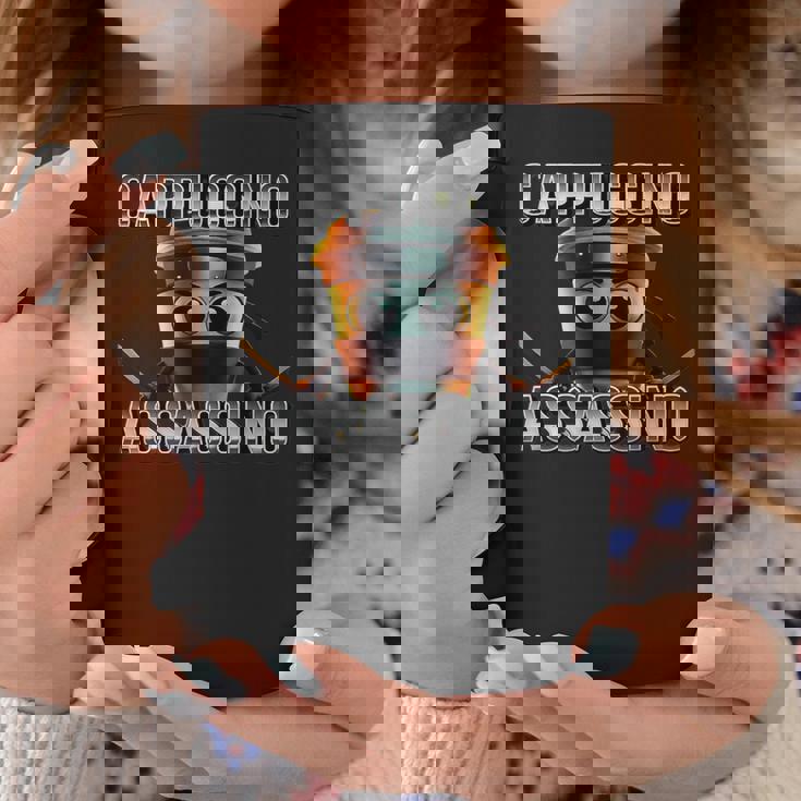 面白いカプチーノアサシーノブレインロットイタリアンブラック コーヒーマグ 面白い贈り物