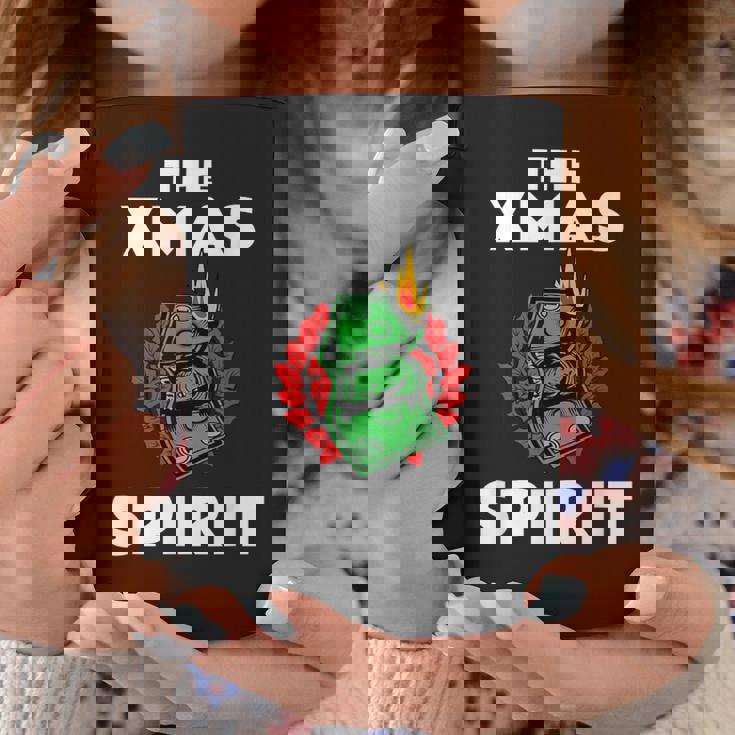 面白いクリスマス「The Xmaspirit」グラフィック コーヒーマグ 面白い贈り物