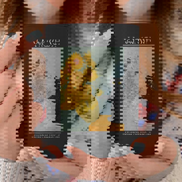 面白いゴッホ ひまわり 猫 ミーム ゴッホ アート コーヒーマグ 面白い贈り物
