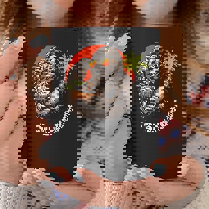 面白いゴリラココナッツグラフィックデザインギフトアイデア コーヒーマグ 面白い贈り物