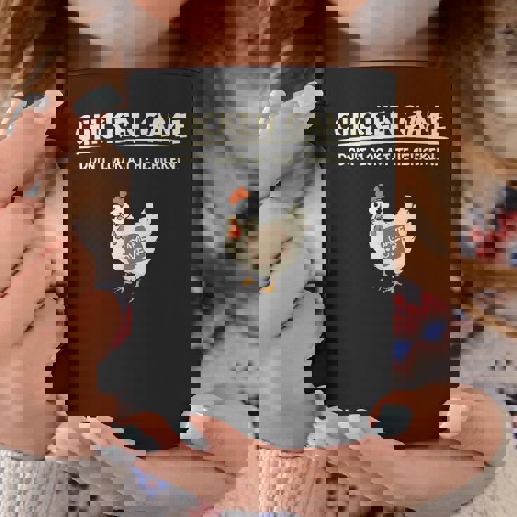 面白いチキンゲーム「見えないデザイン」 コーヒーマグ 面白い贈り物