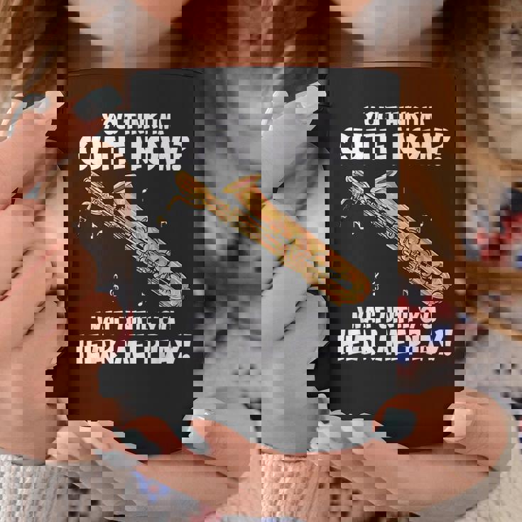 面白いバリトンサックスのデザイン私はサックスを持っています コーヒーマグ 面白い贈り物