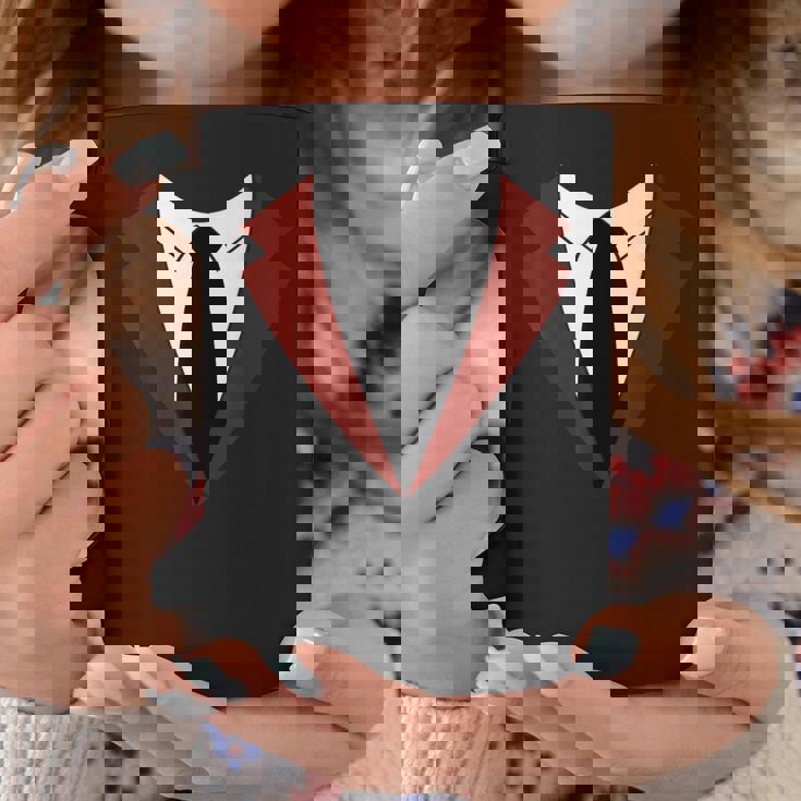 面白いバーガンディレッドタキシードバーテンダータキシードクリスマス コーヒーマグ 面白い贈り物