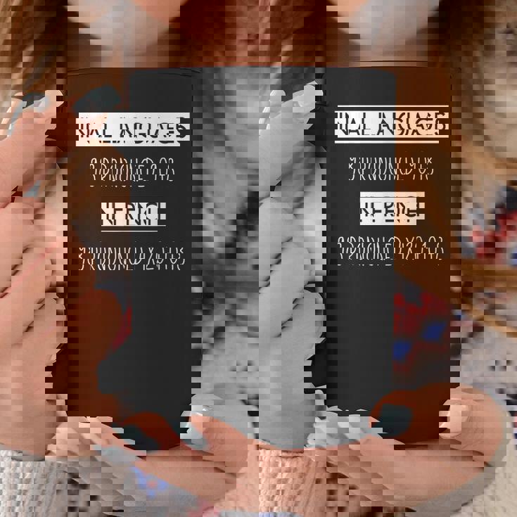 面白いフランス語 数字の発音 フランス語を学ぶギフト コーヒーマグ 面白い贈り物