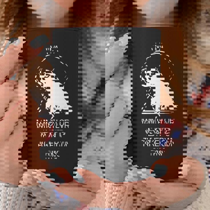 面白いマムート石器時代の氷河期デザイン 先史時代のデザイン 長袖tシャツ コーヒーマグ 面白い贈り物