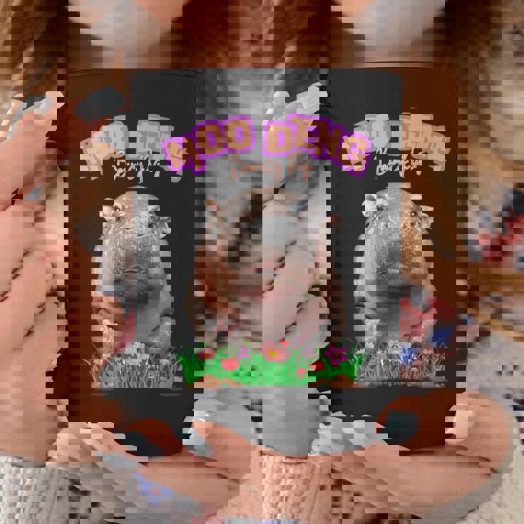 面白いムーデンかわいい赤ちゃんの有名なピグミーカバ コーヒーマグ 面白い贈り物