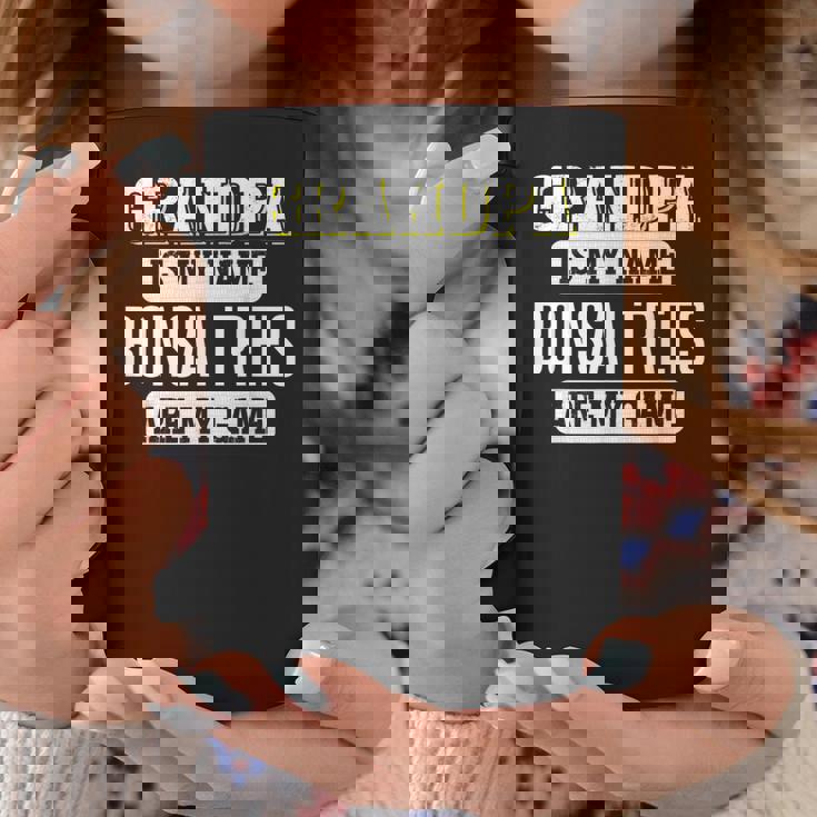 面白い盆栽の木 おじいちゃんへのギフト 父の日デザイン コーヒーマグ 面白い贈り物