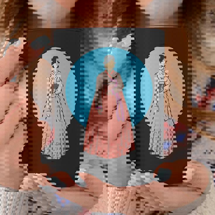 韓国伝統韓服を着た韓国の美少女 コーヒーマグ 面白い贈り物