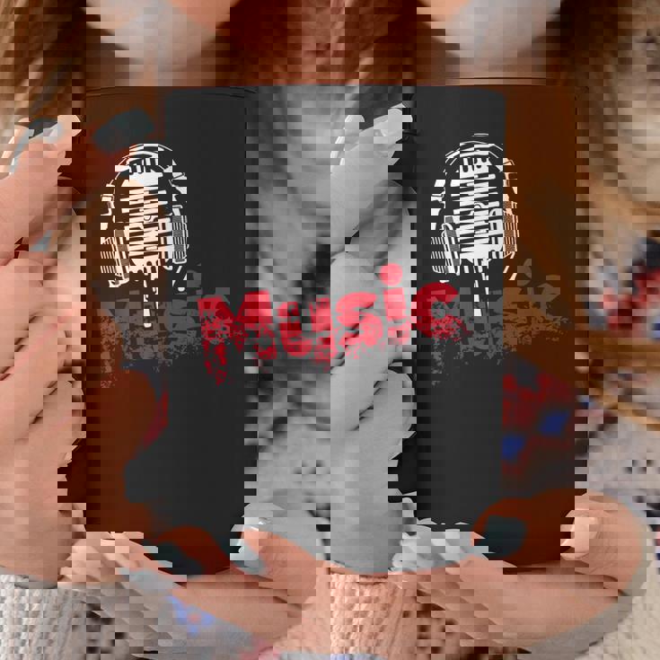 音楽 マイク ヘッドホン 日常 テキスト シンプル レトロ コーヒーマグ 面白い贈り物