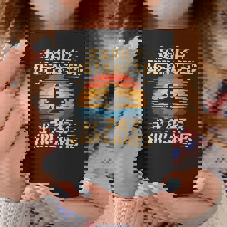 飛行機 簡単 気を取られる 747 飛行機 面白い パイロット コーヒーマグ 面白い贈り物