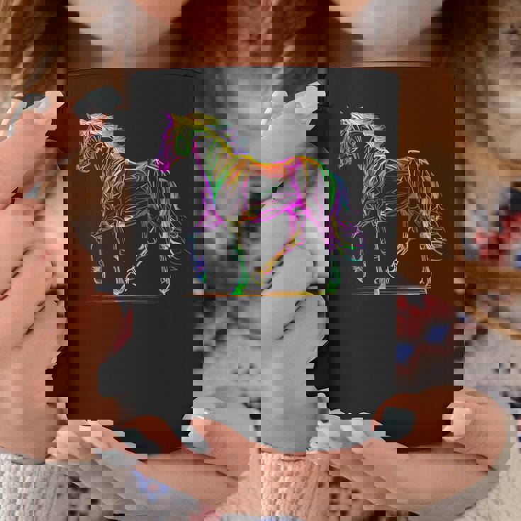 馬術 カラフル 馬好き 西洋 ロデオ コーヒーマグ 面白い贈り物