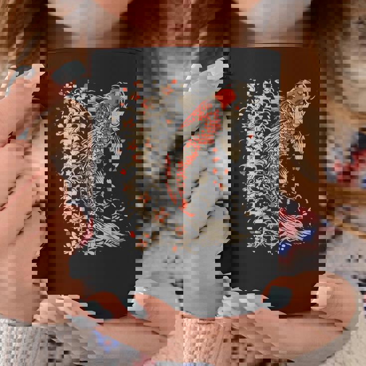 鯉 アジアン 鯉 錦鯉 魚 さくら 桜 季節 コーヒーマグ 面白い贈り物