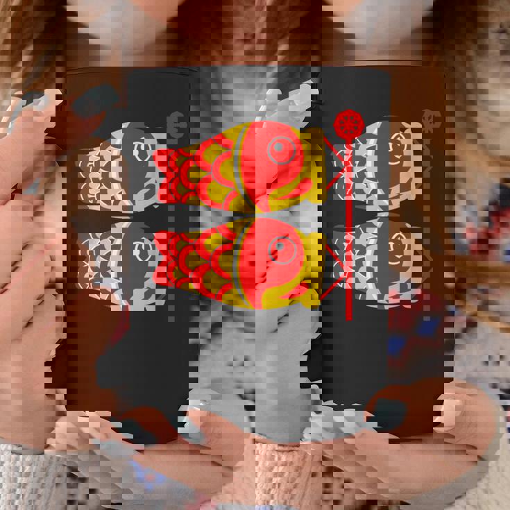鯉 鯉 漢字 鯉のぼり 旗 コーヒーマグ 面白い贈り物