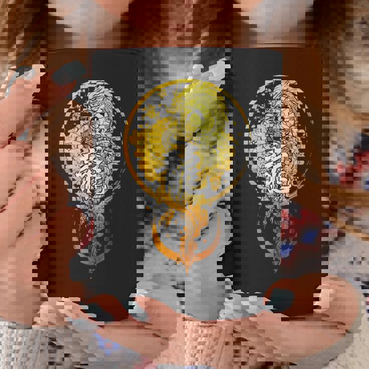 龍 中国の漢字 動物 干支 占星術 ドラゴン コーヒーマグ 面白い贈り物