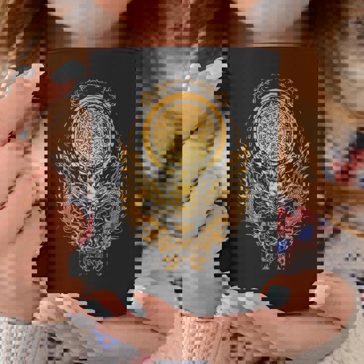 龍体文字フトマニ図 幸運 コーヒーマグ 面白い贈り物